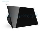 Intrerupator simplu + dublu cu touch Livolo din sticla, negru, VL-C701/C702-12 - imagine 2