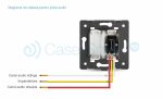 Priza simpla audio Livolo cu rama din sticla, gri, VL-C791AD-15 - imagine 2