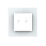 Intrerupatorul Dublu cu Touch LIVOLO cu Rama Din Sticla, Protocol Zigbee, Alb, , VL-FC2Z-2WP-11 - imagine 2
