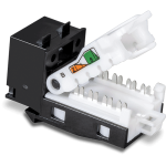 Mufa RJ-45 UTP Cat.6 tool-less, neagra - TRENDnet TC-K25C6BK - imagine 3