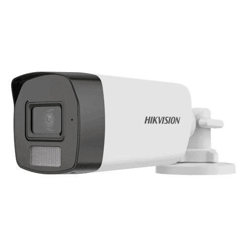 Dual Light - Camera analog 3K/5MP+, lentila 2.8mm, IR 40m, WL 40m, TVI/AHD/CVI/CVBS, Microfon - HIKVISION DS-2CE17K0T-LFS-2.8mm