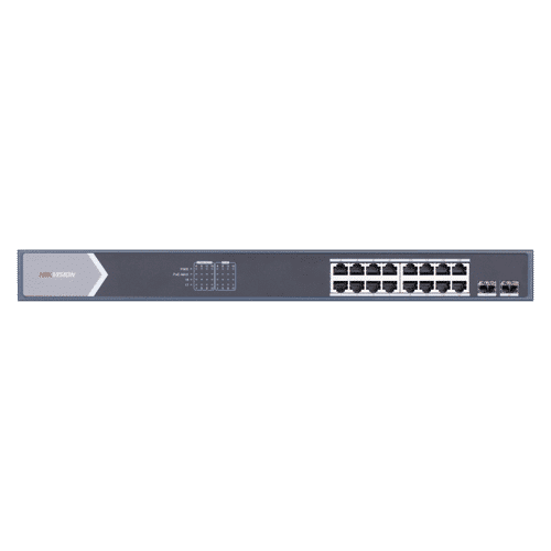 Switch 16 porturi gigabit PoE, 2 porturi SFP, Smart Management - HIKVISION DS-3E1518P-SI