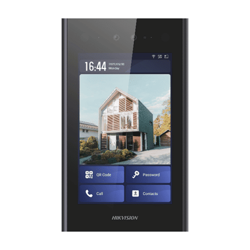 Videointerfon TCP/IP, 8' touch screen, recunoastere faciala - HIKVISION DS-KD9403-E6