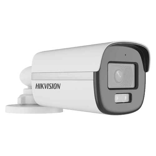 ColorVu, Dual Light - Camera analog 2MP, lentila 2.8mm, IR 40m, WL 40m, TVI/AHD/CVI/CVBS, Mic., IP67 - HIKVISION DS-2CE12DF0T-LFS-2.8mm