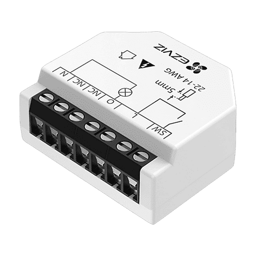 Releu inteligent Wi-Fi pentru aplicatii Smart Home EZVIZ, 1 canal 250Vc.a. max. 16A CS-T35-R100-W