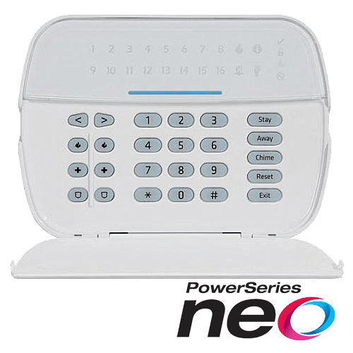 Tastatura LED, cablata, 16 zone, SERIA NEO – DSC HS2LEDE1