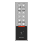 Terminal control acces, PIN/Card M1/amprenta/bluetooth, Wiegand, Wi-Fi, RS485, Alarma, IK08 - HIKVISION DS-K1T805MBFWX - imagine 2