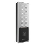 Terminal control acces, PIN/Card M1/amprenta/bluetooth, Wiegand, Wi-Fi, RS485, Alarma, IK08 - HIKVISION DS-K1T805MBFWX - imagine 3