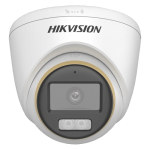 ColorVu, Dual Light - Camera analog 2MP, lentila 2.8mm, IR 40m, WL 40m, TVI/AHD/CVI/CVBS, Mic. - HIKVISION DS-2CE72DF3T-LFS-2.8mm - imagine 2