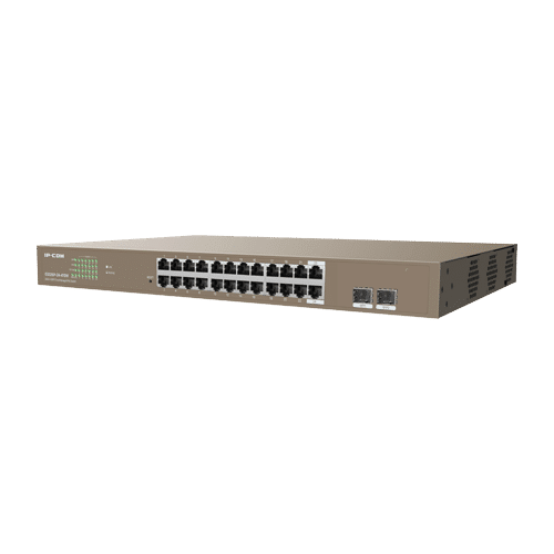 Switch 24 porturi PoE+ Gigabit, 2 porturi SFP Gigabit, Management, 370W, 1U - IP-COM G3326P-24-410W