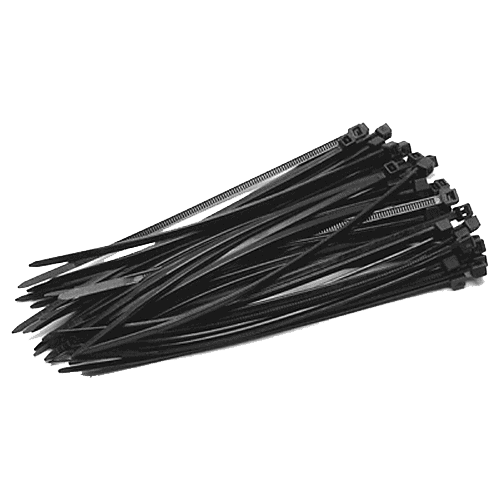 Coliere de plastic NEGRE, 140x3,5 (100 buc.) SEL.3.210