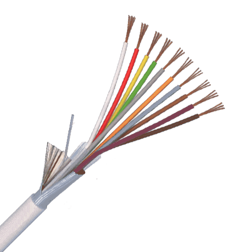 Cablu de alarma 10 fire ecranate, cupru integral, 100m 10CUEF