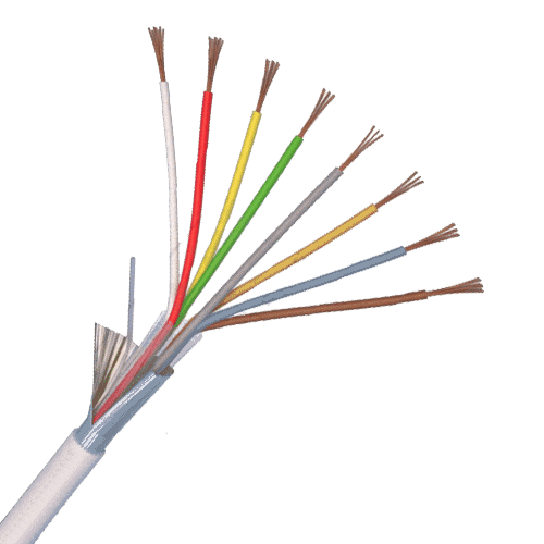 Cablu de alarma 8 fire ecranate, cupru integral, 100m 8CUEF