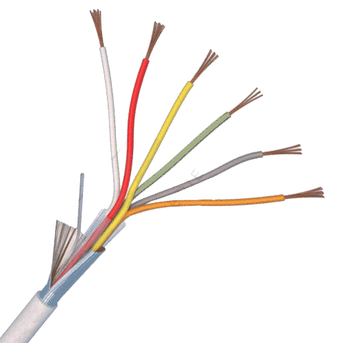 Cablu de alarma 6 fire ecranate, cupru integral, 100m 6CUEF