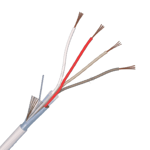 Cablu de alarma 4 fire ecranate, cupru integral, 100m 4CUEF