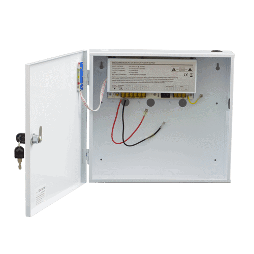 Sursa de alimentare 12V/10A, back-up in cabinet metalic SDC-12-10B