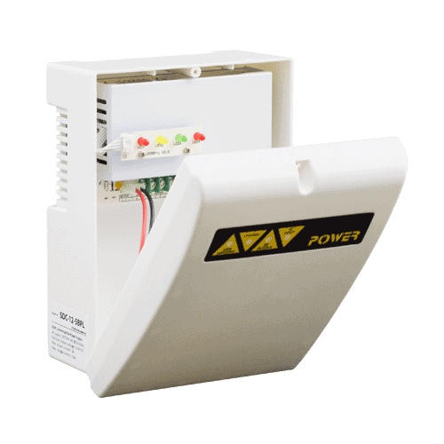 Sursa de alimentare 12V/5A, back-up in cabinet de plastic SDC-12-5BPL