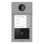 Panou exterior videointerfon TCP/IP pentru 4 familii, Wi-Fi 2.4GHz, control acces integrat - HIKVISION DS-KV8413-WME1 - imagine 2