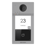 KIT videointerfon Smart pentru o familie cu yala electromagnetica incastrabila, Rj45 + Wi-Fi 2.4Ghz, Switch PoE, Card, Tag, monitor 7 inch negru, - HIKVISION DS-KIS604-BYA - imagine 2