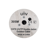Cablu UTP DE EXTERIOR, cat 6E, CUPRU 100%, tambur 305 metri - UNV CAB-LC3110B-E-IN - imagine 4