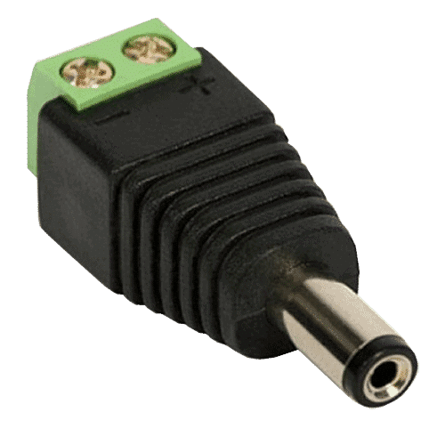 Mufa conector de alimentare tata, 12V, cu surub SDC-CAT