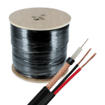 Cablu coaxial RG59 + alimentare 2x0.75, 305m, negru TSY-RG59+2X0.75-B