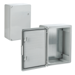 Cutie distributie IP65 din ABS gri, usa mata, placa metalica, 300x400x170 mm PP3004 - imagine 3