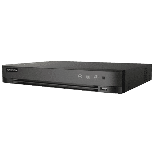 DVR AcuSense 8 canale video 8MP, Analiza video, AUDIO ‘over coaxial’, Alarma in-out – HIKVISION iDS-7208HUHI-M1-SA