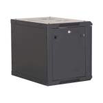 Rack perete 12U 19' 600x450, capacitate incarcare 80 Kg, negru - ASYTECH Networking ASY-12U-6045W - imagine 3