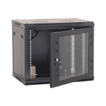 Rack perete 12U 19' 600x600, capacitate incarcare 80 Kg, negru - ASYTECH Networking ASY-12U-6060W - imagine 4