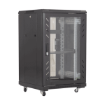 Rack podea 27U 19' 600x600, capacitate incarcare 500 Kg, negru - ASYTECH Networking ASY-27U-6060E