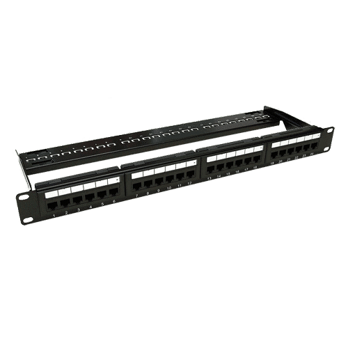 Patch Panel 1U, UTP cat6, 24 porturi RJ45 – ASYTECH Networking ASY-PP-UTP6-24