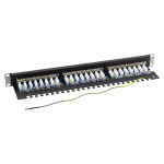 Patch Panel 1U, FTP cat6A, 24 porturi RJ45 - ASYTECH Networking ASY-PP-FTP6A-24 - imagine 3