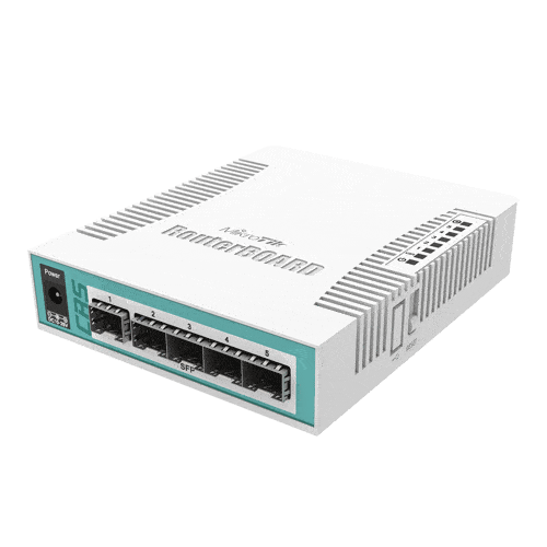 Smart Switch, 5 x SFP, 1 x Combo port SFP/Gigabit – Mikrotik CRS106-1C-5S