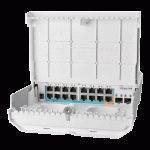 Smart Switch outdoor 16 x 10/100Mbps (15 PoE inversate), 2 x SFP - Mikrotik CRS318-1Fi-15Fr-2S-OUT