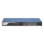 Switch 16 porturi PoE 100Mbps, 2 port uplink Gigabit, SMART Management - HIKVISION DS-3E1318P-EI - imagine 2