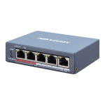 Switch 4 porturi PoE, 1 port uplink RJ45, SMART Management - HIKVISION DS-3E1105P-EI - imagine 2
