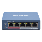 Switch 4 porturi PoE, 1 port uplink RJ45, SMART Management - HIKVISION DS-3E1105P-EI - imagine 3