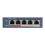 Switch 4 porturi PoE, 1 port uplink RJ45, SMART Management - HIKVISION DS-3E1105P-EI - imagine 4