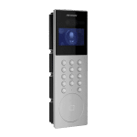 Panou exterior videointerfon TCP/IP pentru blocuri si spatii birouri, control acces integrat card si DETECTIE FACIALA - HIKVISION DS-KD9203-E6