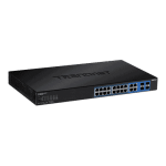 Switch Web Smart, 16 x Gigabit PoE+, 4 x Gigabit/SFP, putere 370W - TRENDnet TPE-1620WSF