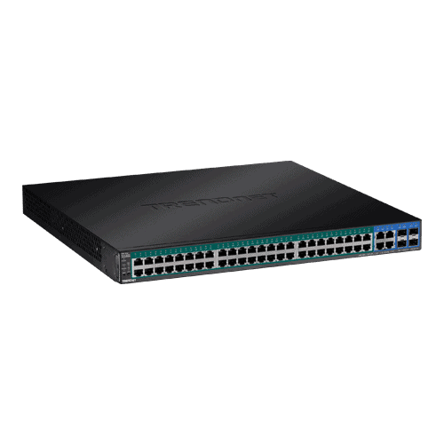 Switch 52 porturi Gigabit Web Smart, 48 x PoE+, 4 x Gigabit/SFP - TRENDnet TPE-5240WS