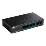 Switch 6 porturi Fast Ethernet PoE+ 60W - TRENDnet TPE-S50