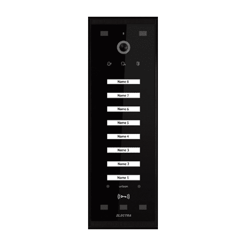 Panou exterior video Urban pentru 8 Familii, montaj aparent - SMART, G3 - ELECTRA VPM.08S03.ELBU4