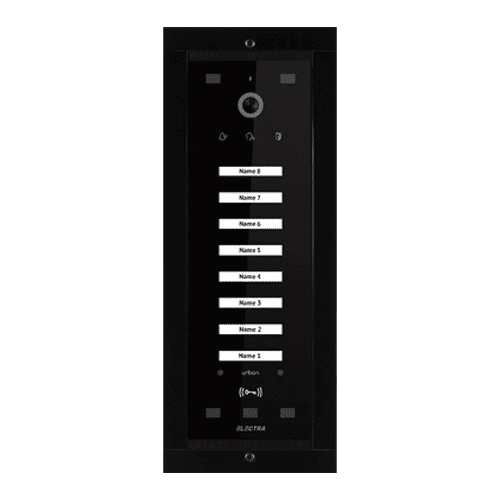 Panou exterior video Urban pentru 8 Familii, montaj ingropat - SMART, G3 - ELECTRA VPM.08F03.ELBU4