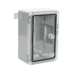 Cutie distributie IP65 din ABS gri, usa transparenta, placa metalica, 200x300x130 mm PP3011 - imagine 2