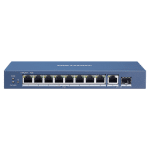 Switch 8 porturi Gigabit PoE, 1 port RJ45, 1 port SFP - HIKVISION DS-3E0510P-E
