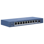 Switch 8 porturi Gigabit PoE, 1 port RJ45, 1 port SFP - HIKVISION DS-3E0510P-E - imagine 2
