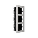 Rama montaj ingropat din otel inoxidabil, 3 module, pentru Interfon modular - HIKVISION DS-KD-ACF3-S
