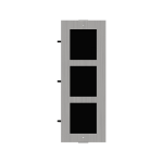 Rama montaj ingropat din otel inoxidabil, 3 module, pentru Interfon modular - HIKVISION DS-KD-ACF3-S - imagine 2